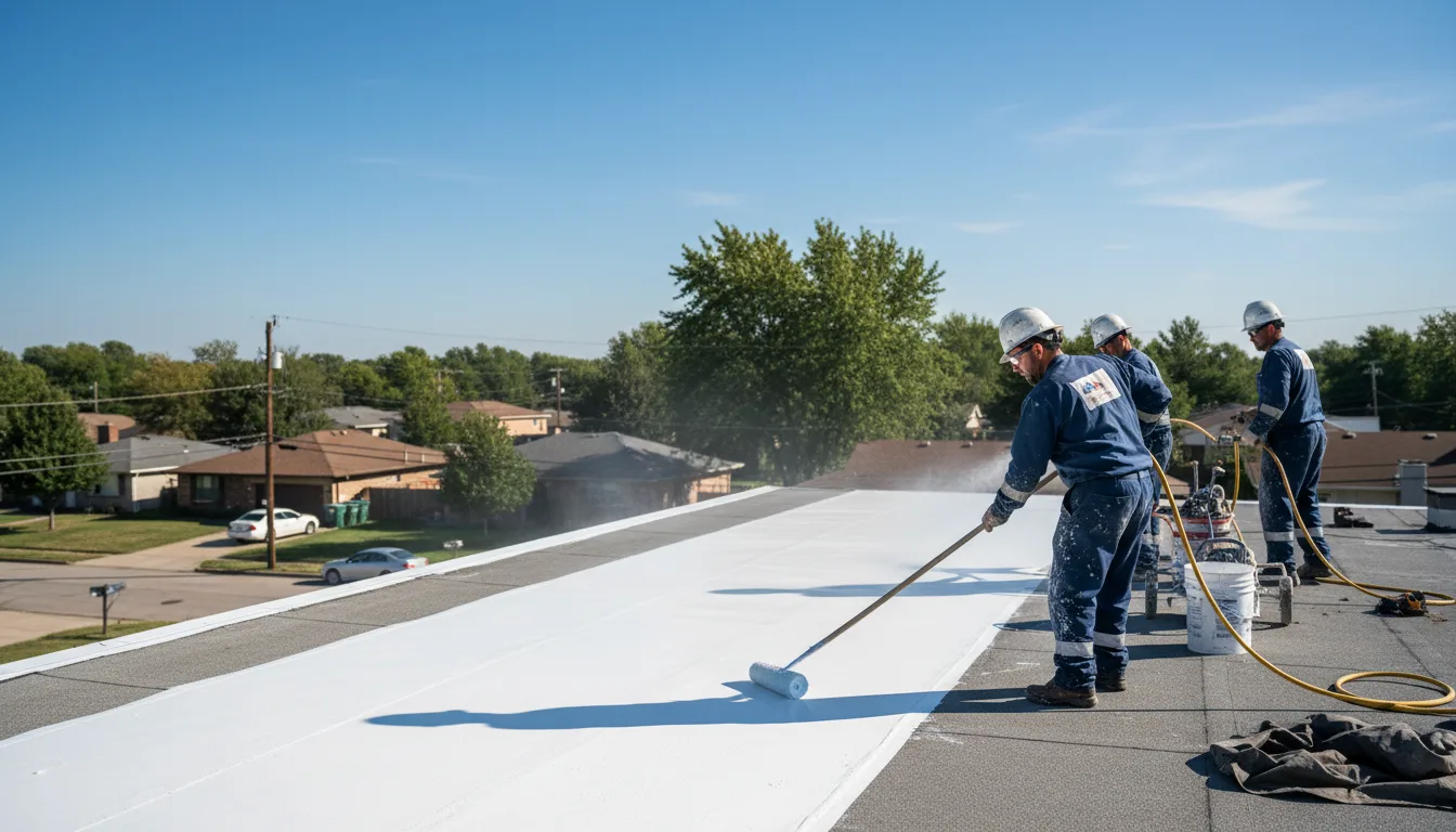 Commercial roof coating in Hot Springs Village, AR near me